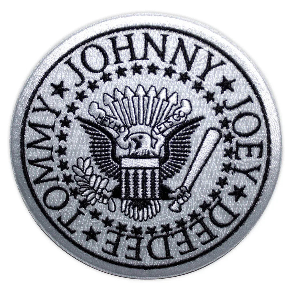 Ramones Patch Rund · Presidential Seal White (Ø 10cm) - Totenkopf.com