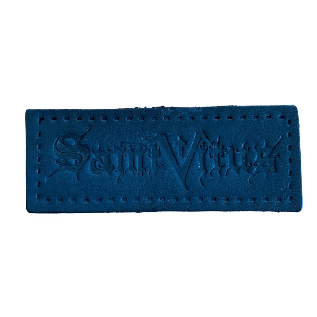 Saint Vitus Patch · Logo Leather Stripe (10cm x 4cm)