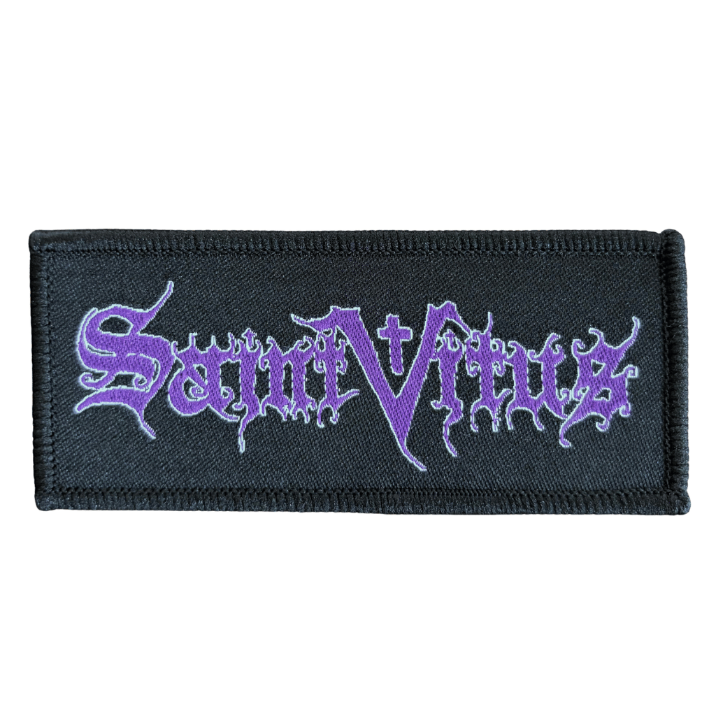 Saint Vitus Patch · Logo Stripe Purple Black (10cm x 4cm)