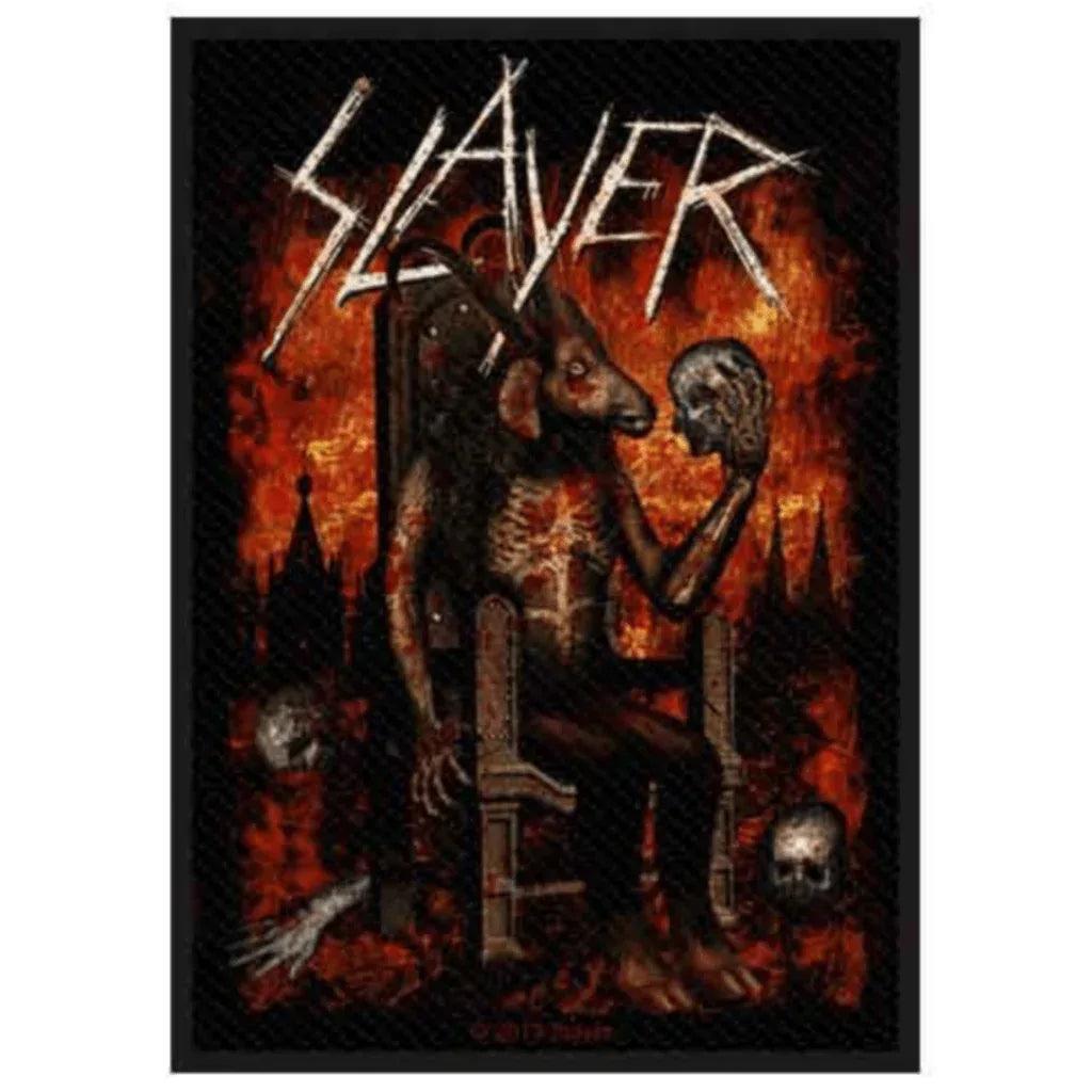 Slayer-Aufnaeher-Patch-Devil-on-Throne - Totenkopf.com