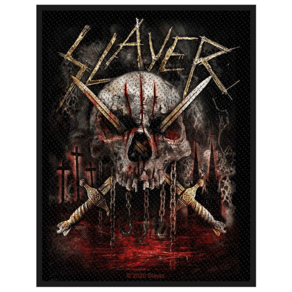 Slayer Aufnäher Patch - Motiv: Skull and Swords