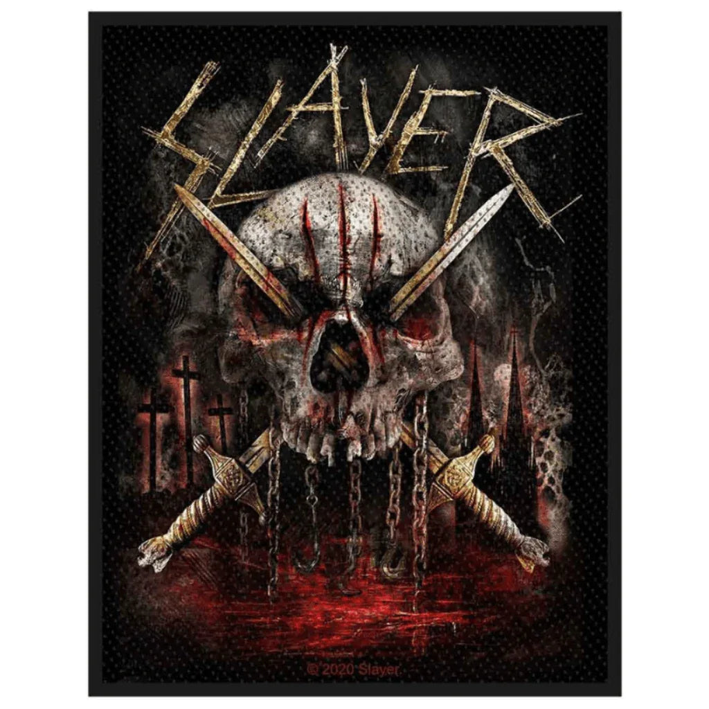 Slayer Patch · Skull and Swords (8cm x 10cm) - Totenkopf.com