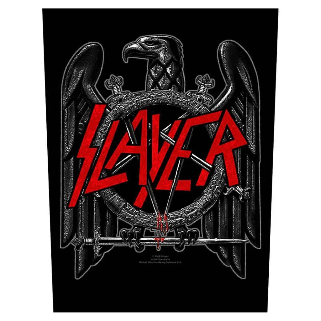 Slayer Backpatch Rückenaufnäher · Black Eagle (29cm x 34cm) - Totenkopf.com