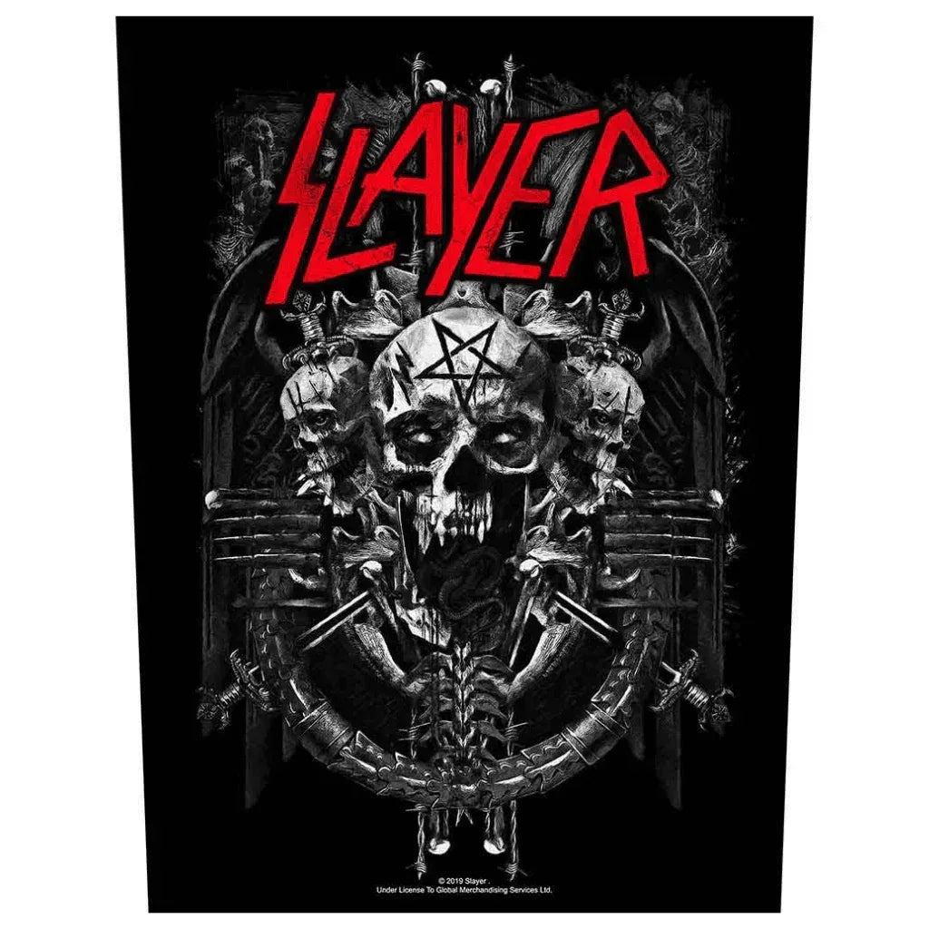 Slayer Backpatch Rückenaufnäher · Demonic (29cm x 34cm) - Totenkopf.com