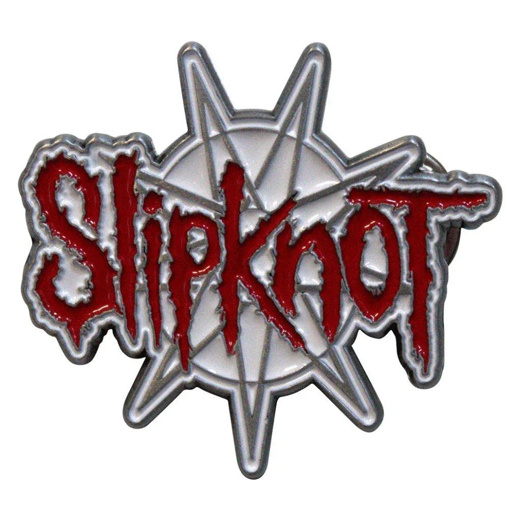 Slipknot-Anstecker-Metal-Pin-Logo-9-Star - Totenkopf.com