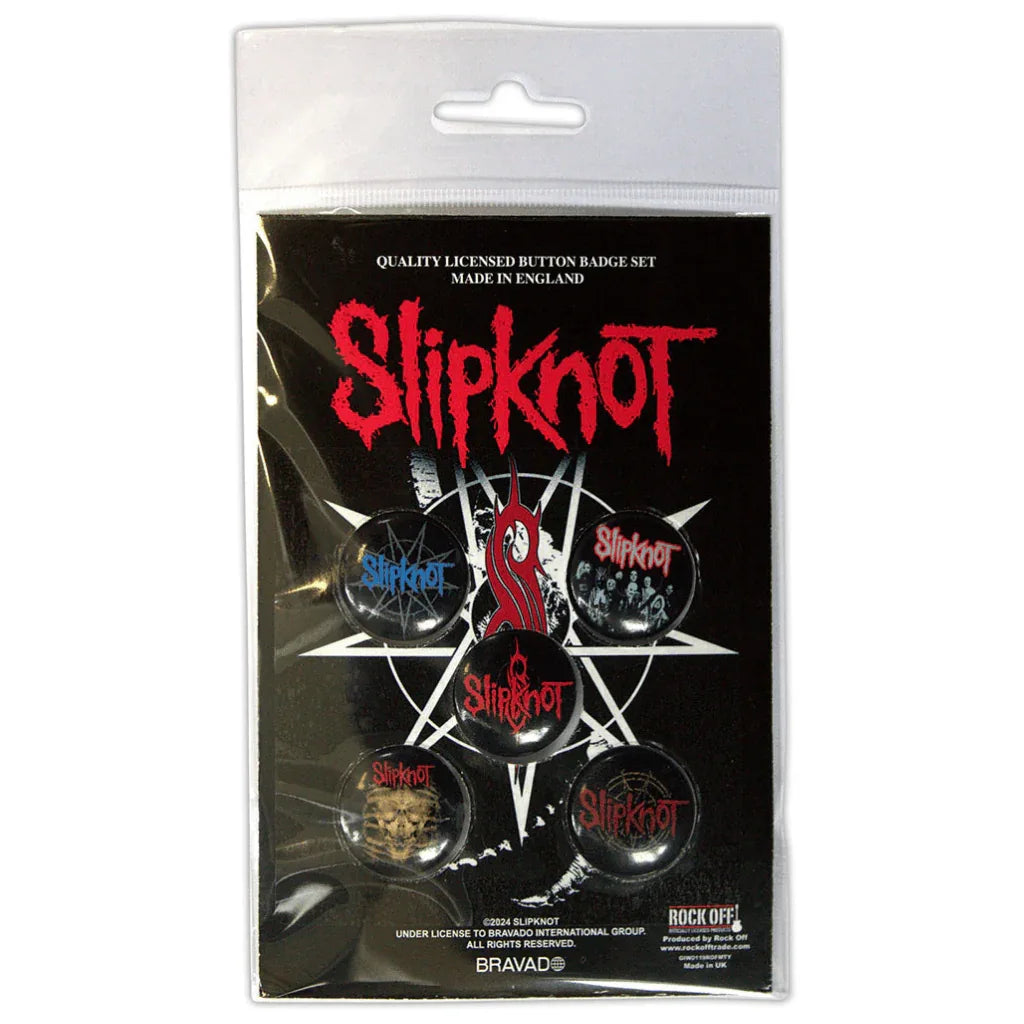 Slipknot Button Anstecker · Tribal S (Ø 25mm / 5er Set) - Totenkopf.com