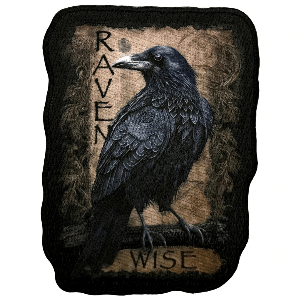Spiral Biker Motiv Patch · Raven Wise