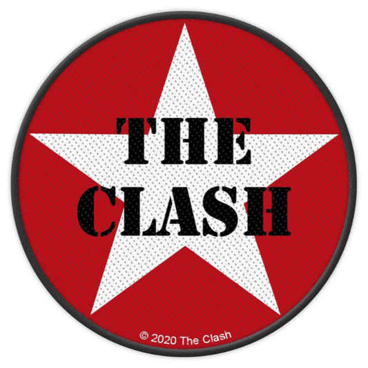 The Clash Aufnaeher Stripe Patch - Motiv: Military Logo