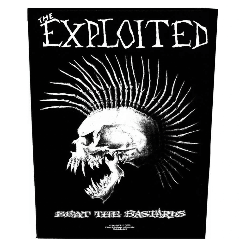 The Exploited Backpatch Rückenaufnäher · Beat The Bastards (29cm x 34cm)