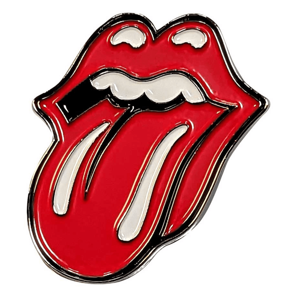 The Rolling Stones Anstecker · Zunge Classic Tongue · Band Merch