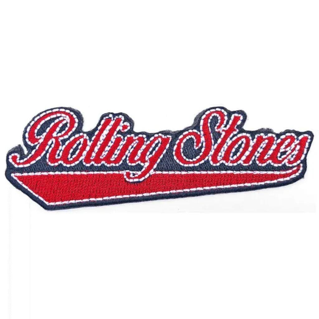 The-Rolling-Stones-Patch-Aufnaeher-Baseball-Script - Totenkopf.com