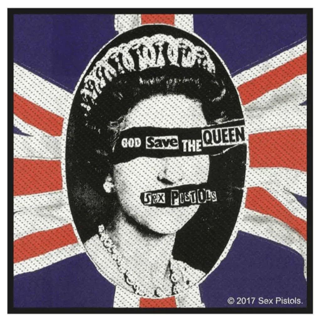 The-Sex-Pistols-Aufnaeher-Patch-God-Save-The-Queen - Totenkopf.com