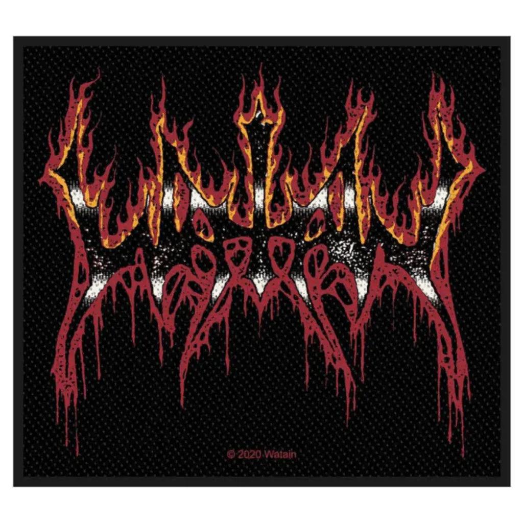 Watain-Aufnaeher-Patch-Flaming-Logo - Totenkopf.com