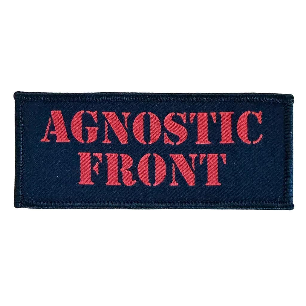 Agnostic Front Patch · Logo Stripe (10cm x 4cm) - Totenkopf.com