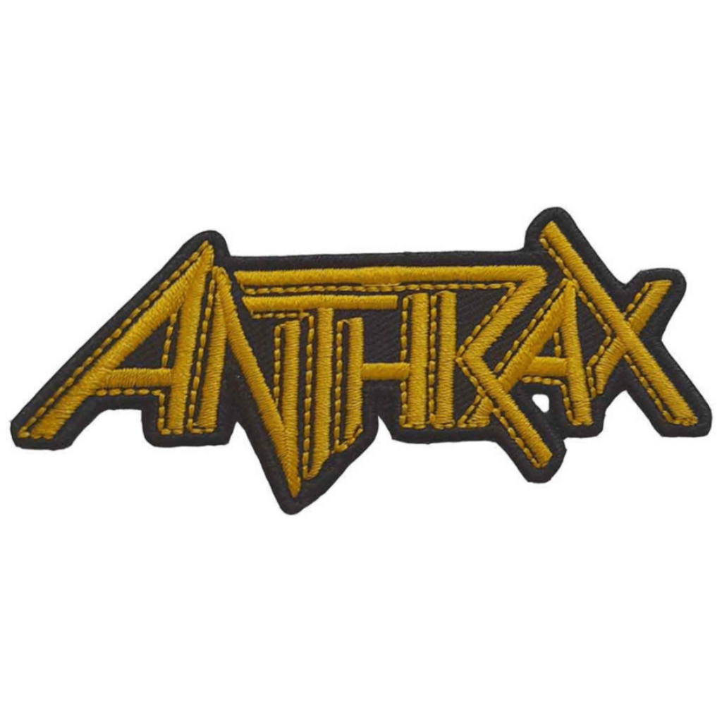 Anthrax Aufnäher Patch Logo Gelb Schwarz