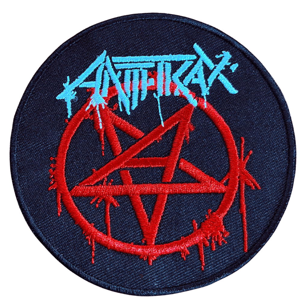 anthrax-patch-rund-pentragam - Totenkopf.com