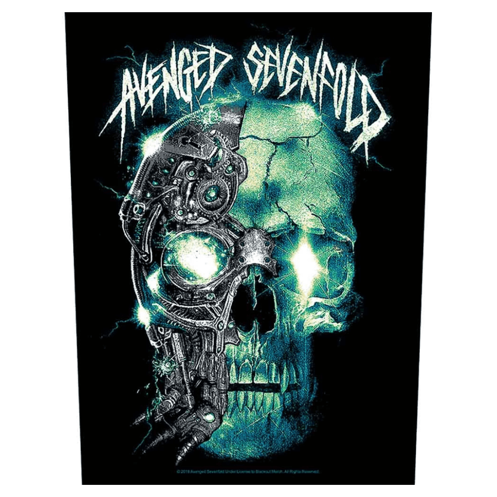 avenged-sevenfold-backpatch-mechanical-skull - Totenkopf.com