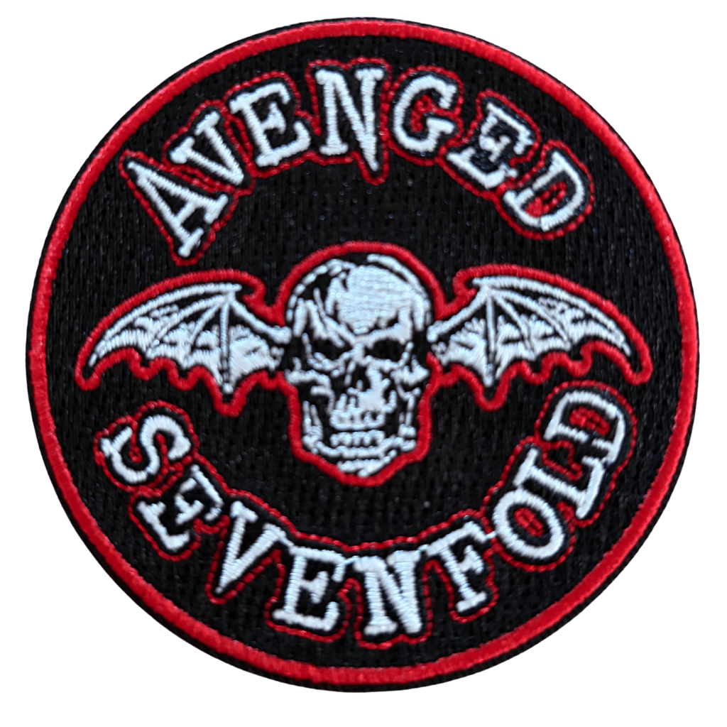 avenged-sevenfold-patch-red-bat-rund - Totenkopf.com
