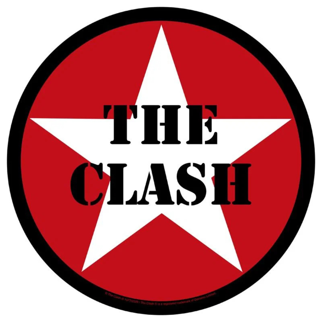 The Clash Backpatch Rückenaufnäher Rund · Star (Ø 28cm)