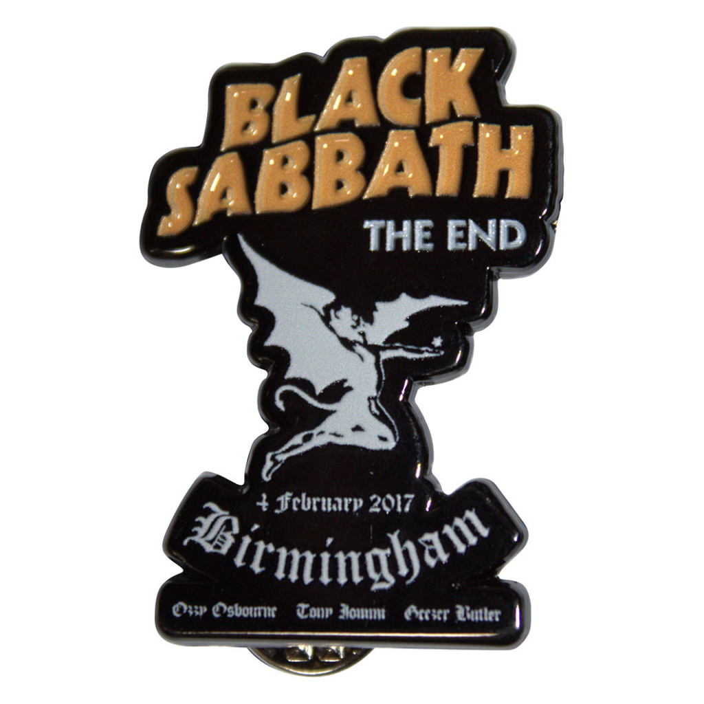 Black Sabbath Anstecker · The End · Band Merch