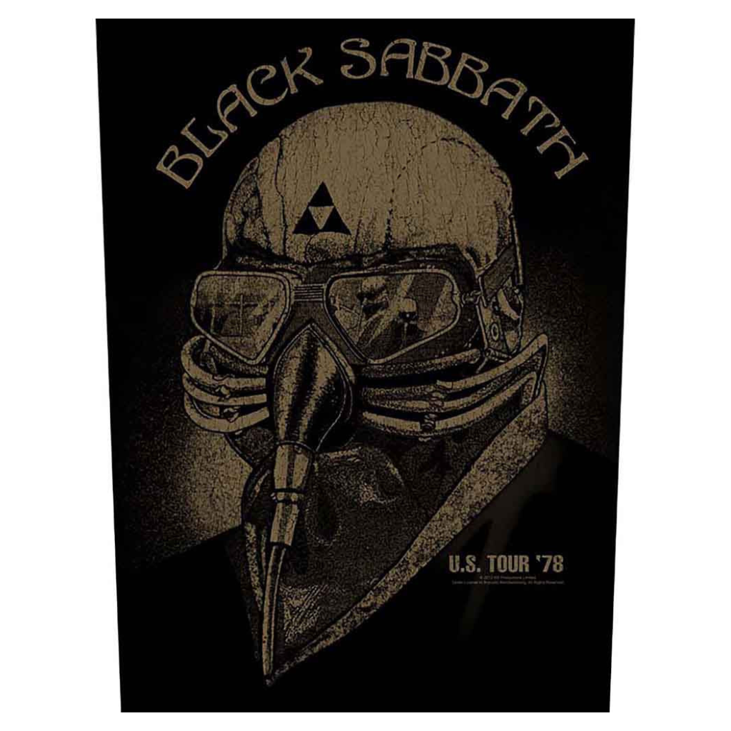 Black Sabbath Backpatch Rückenaufnäher · US Tour 1978 (29cm x 34cm)