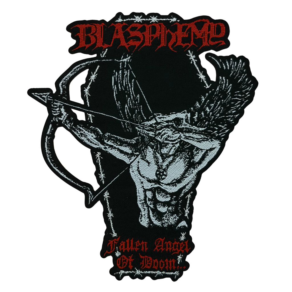 Blasphemy Patch · Fallen Angel Of Doom Cut Out (10cm x 10cm)