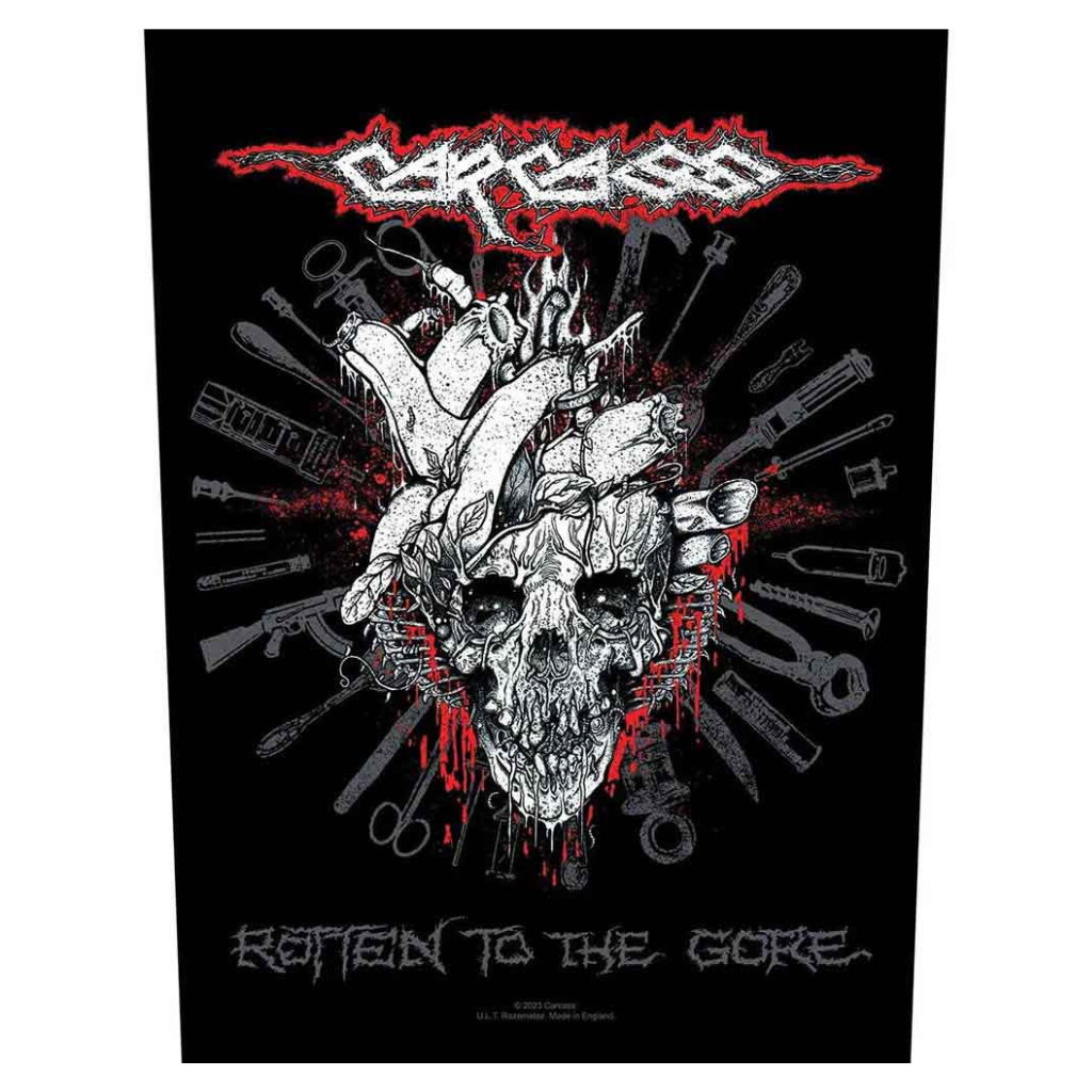 Carcass Backpatch Rückenaufnäher · Rotten To The Gore (29cm x 34cm)