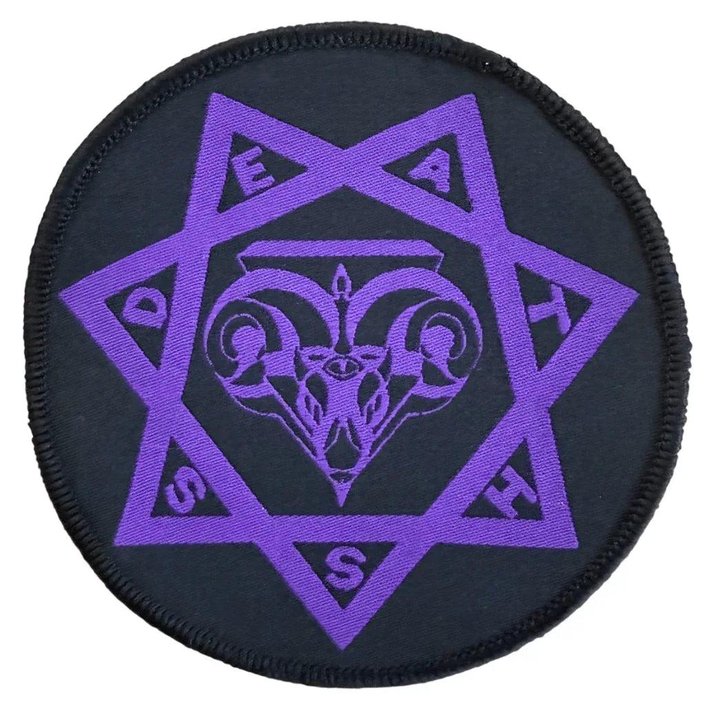 Death SS Patch Rund · Pentagram (Ø 10cm) - Totenkopf.com