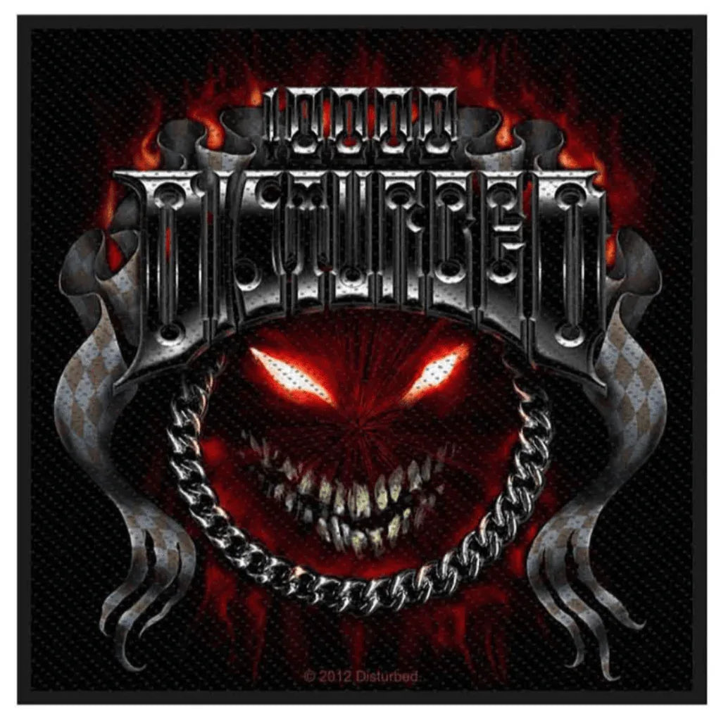 Disturbed Patch · Chrome Smile (10cm x 10cm) - Totenkopf.com