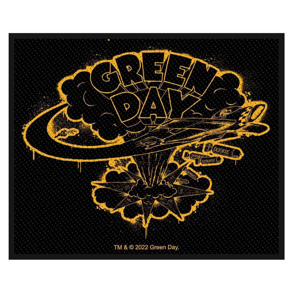 Green Day Patch · Dookie Black (10cm x 8cm)