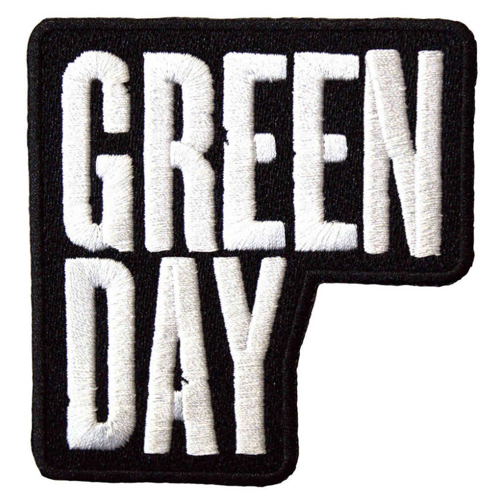 green-day-patch-text-logo - Totenkopf.com