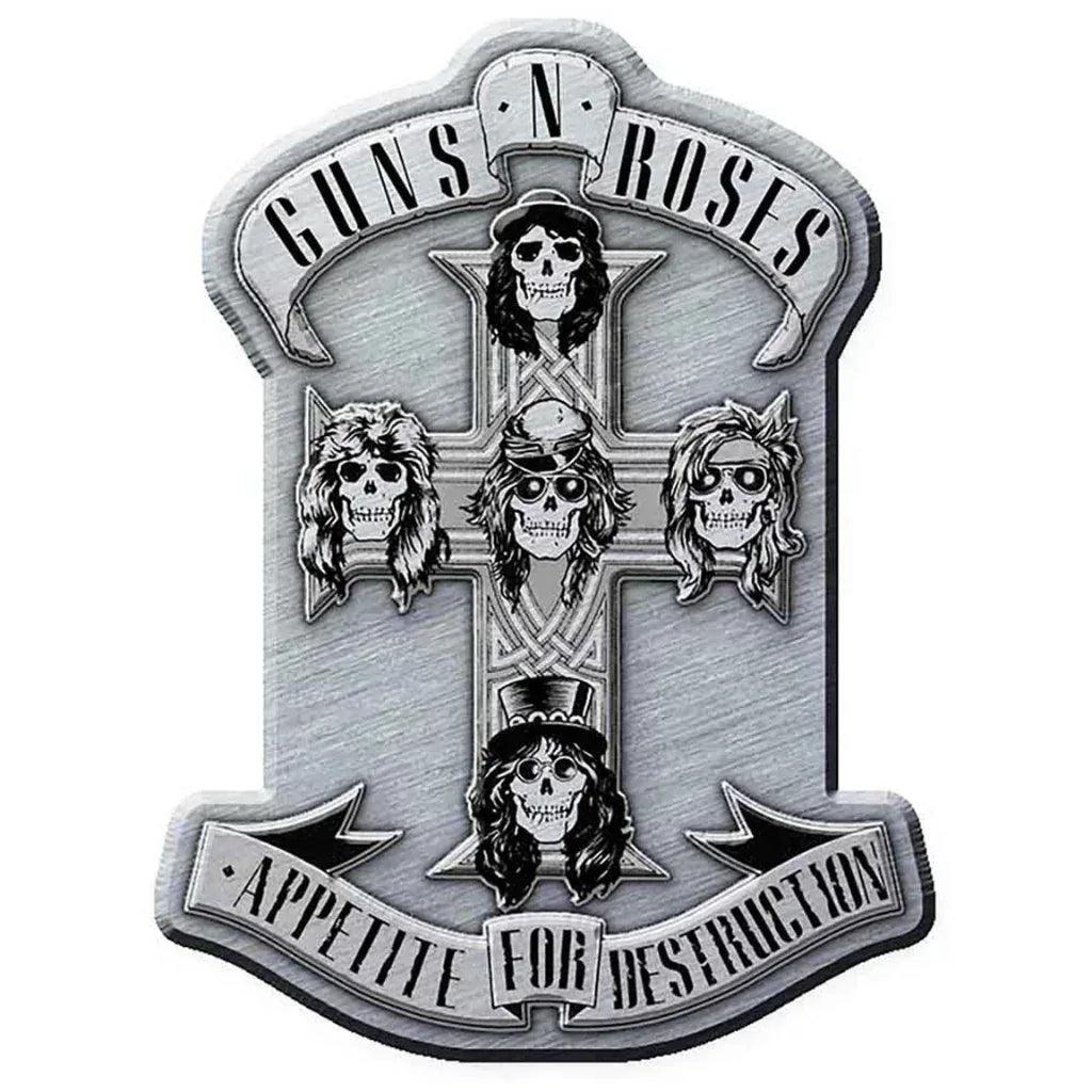 Guns N' Roses Anstecker Pin · Appetite for Destruction (3cm x 4cm) - Totenkopf.com