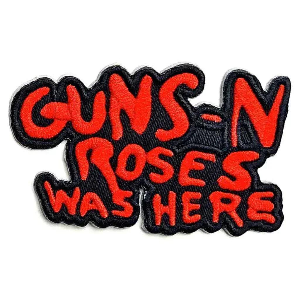 Guns N' Roses Patch · Guns n Roses Was Here Cut Out (8cm x 5cm) - Totenkopf.com