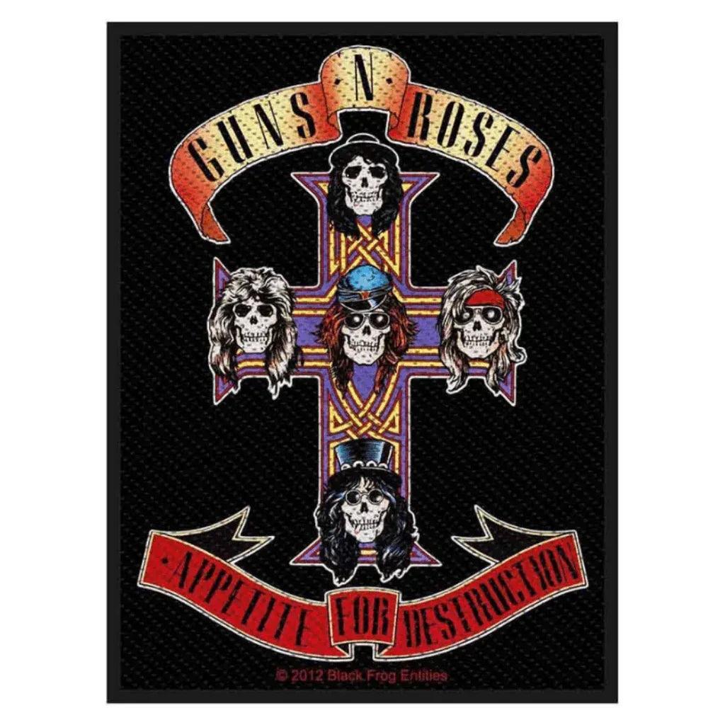 guns-roses-aufnaeher-patch-appetite - Totenkopf.com