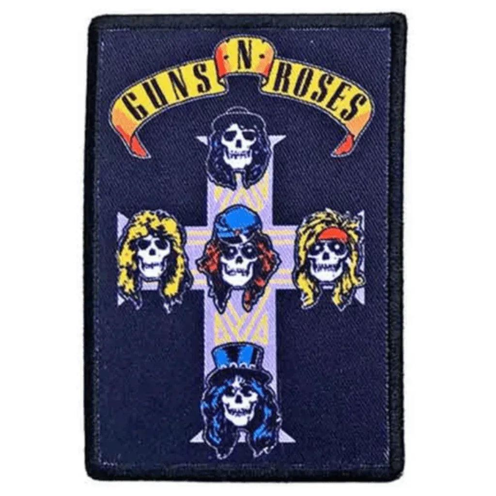guns-roses-aufnaeher-patch-nightrain-cross - Totenkopf.com