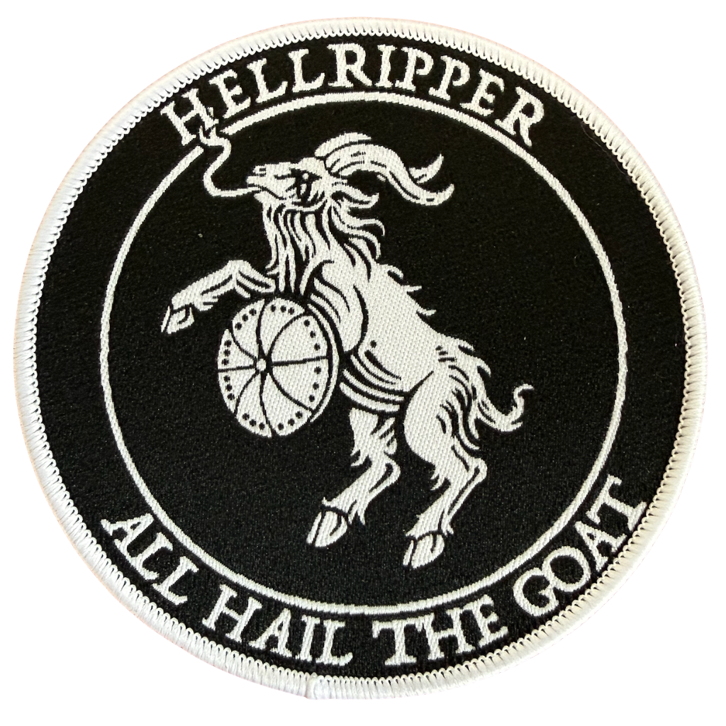 Hellripper Patch · All Hail The Goat White Circle