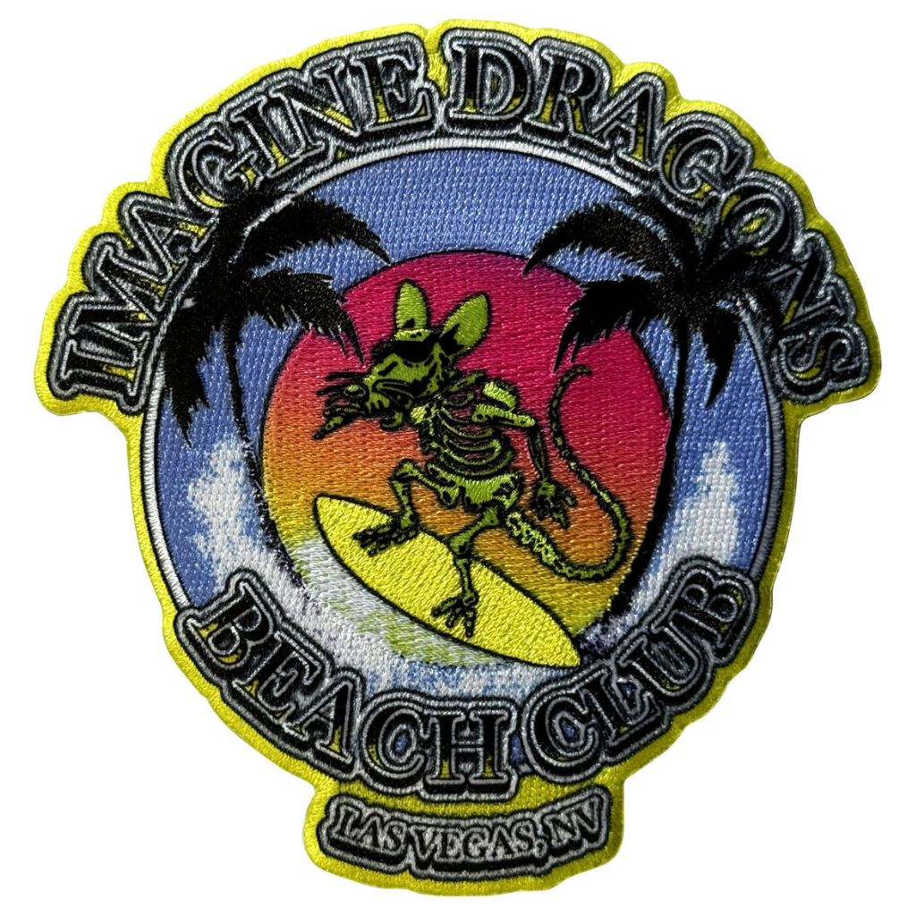 Imagine Dragons Patch · Beach Club (10cm x 10cm)