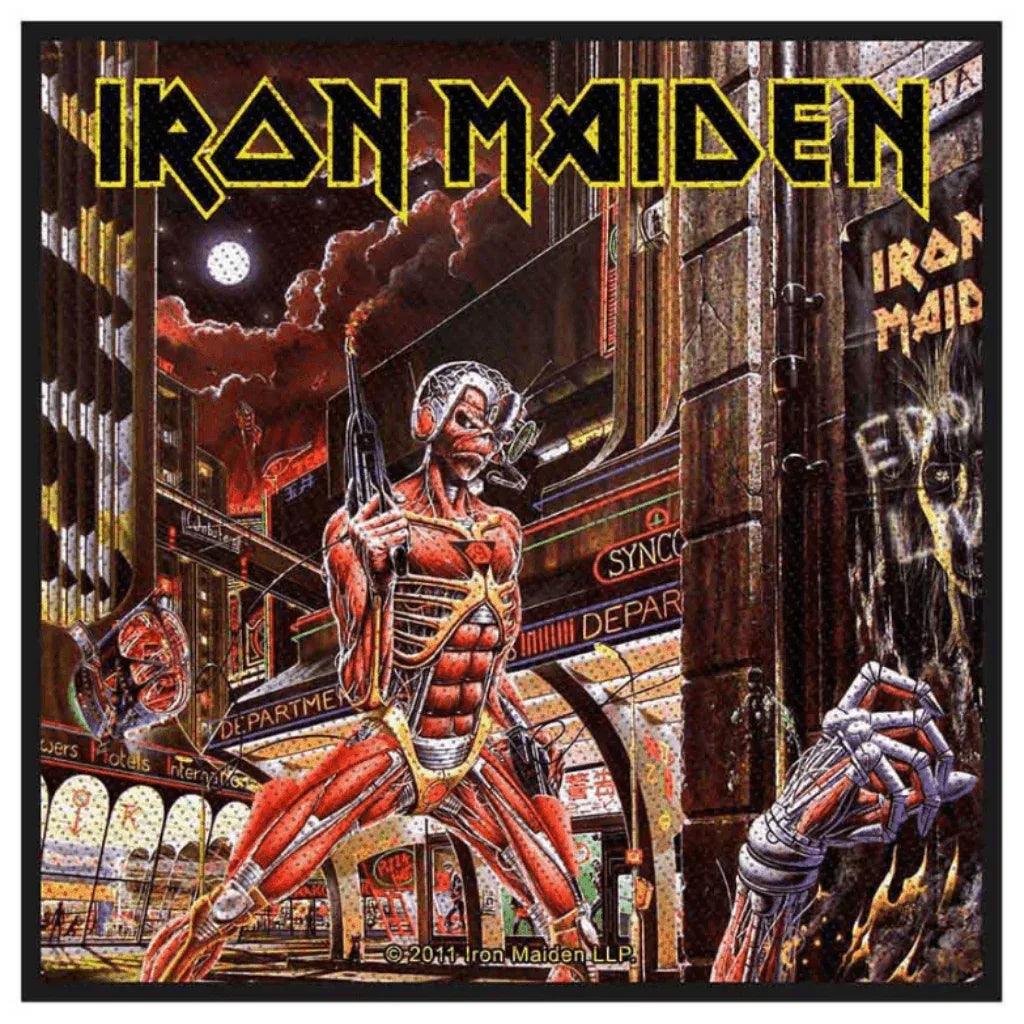 iron-maiden-aufnaeher-patch-somewhere-back-in-time - Totenkopf.com