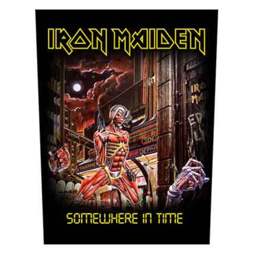 Iron Maiden Backpatch Rückenaufnäher · Somewhere In Time (29cm x 34cm)