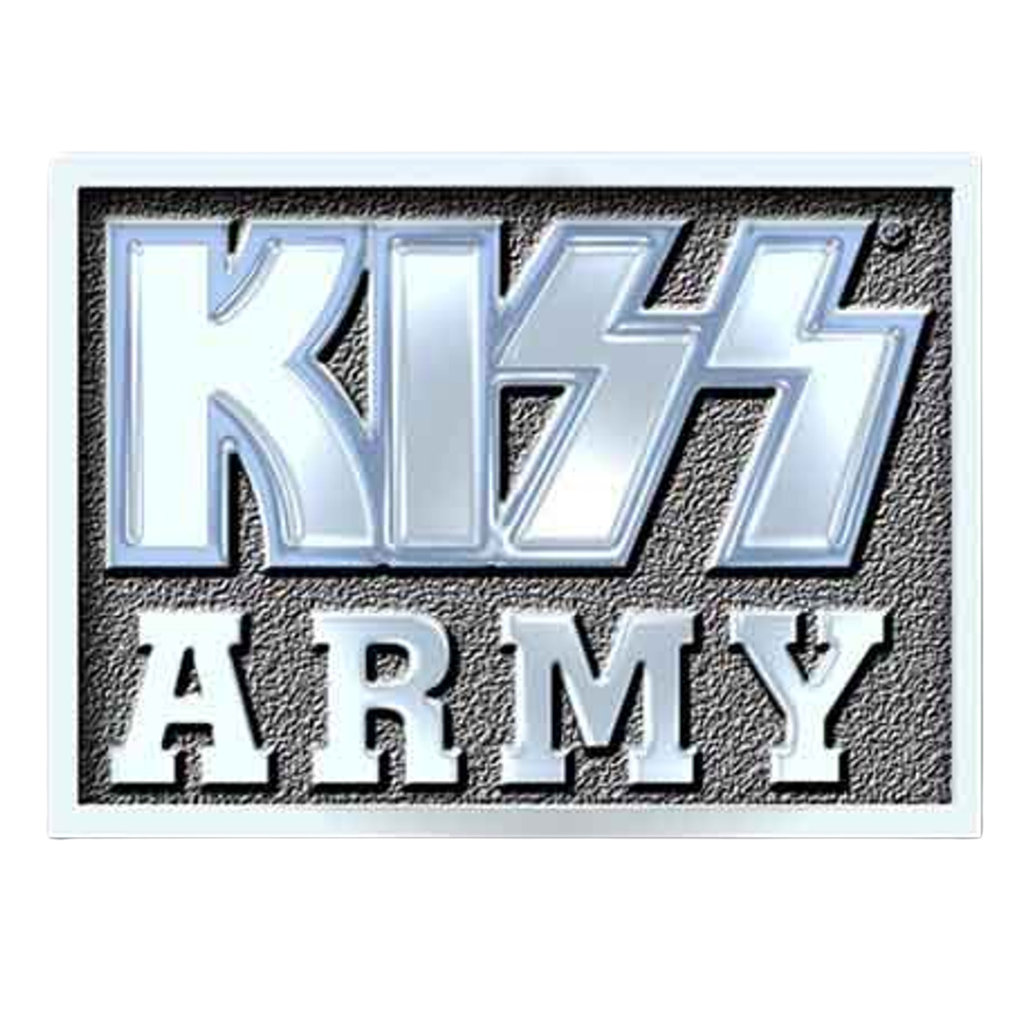 Kiss Anstecker Pin · Army Block