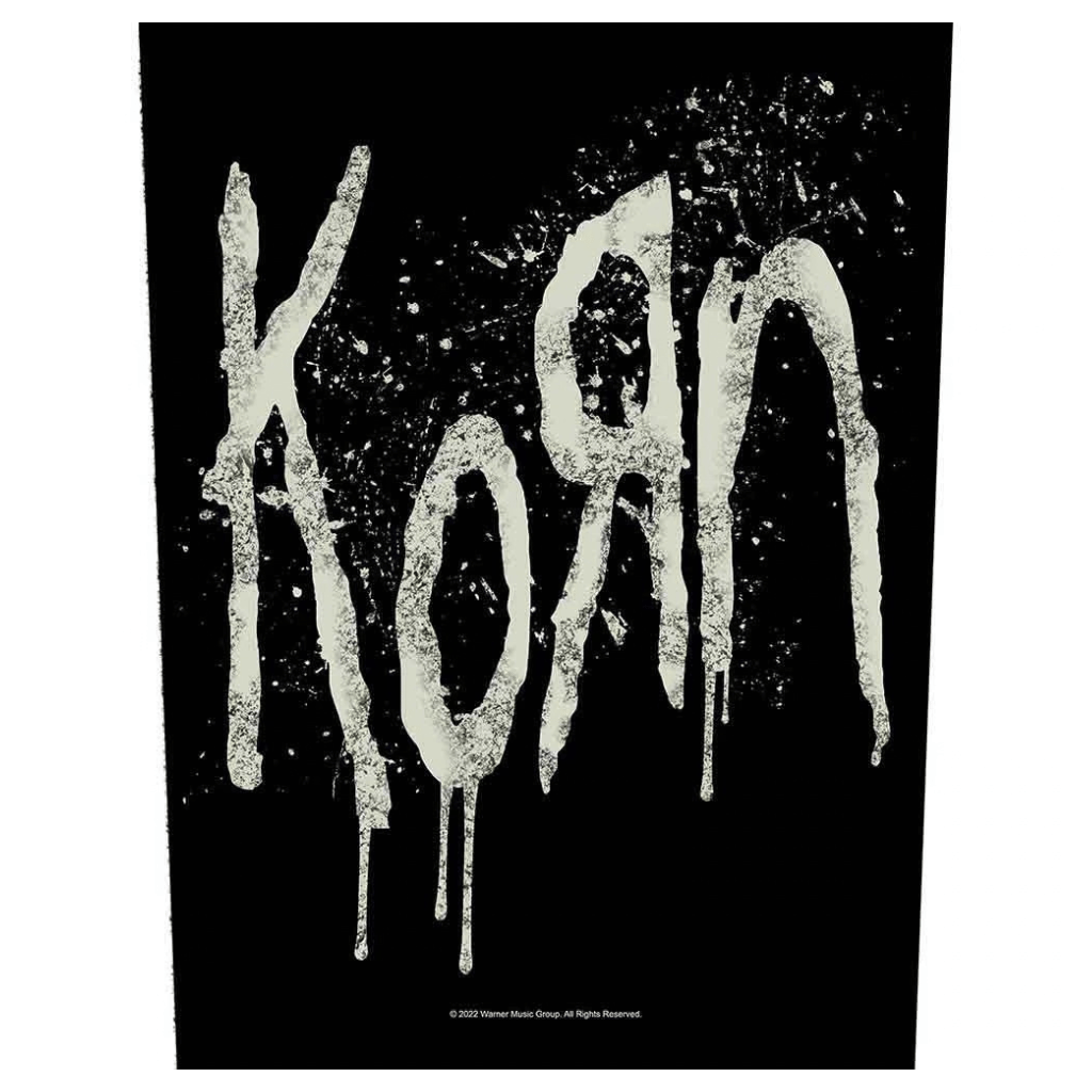 Korn Backpatch Rückenaufnäher · Splatter Logo (29cm x 34cm)