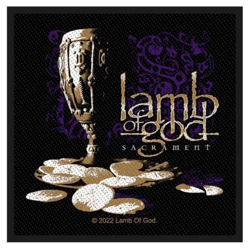 lamb-of-god-patch-aufnaeher-sacrament - Totenkopf.com