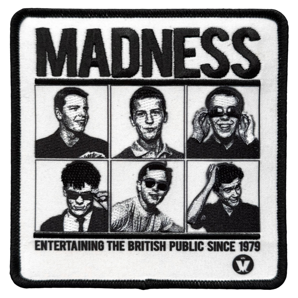 Madness Patch · Entertaining Since 1979 (10cm x 10cm)