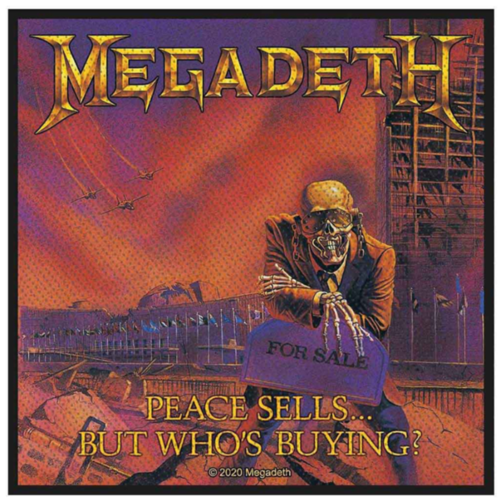Megadeth Aufnäher Patch Peace Sells