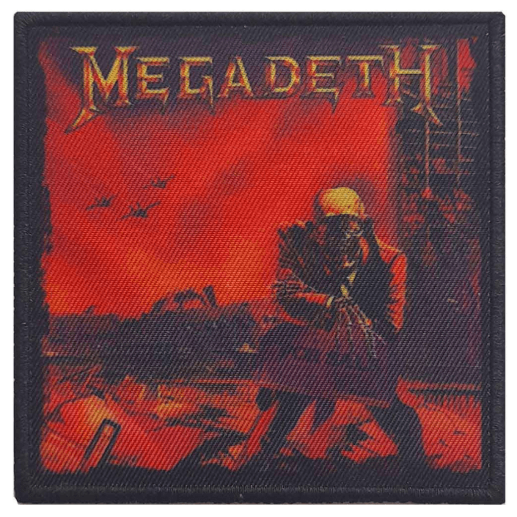 Megadeth Aufnäher Patch Peace Sells Red