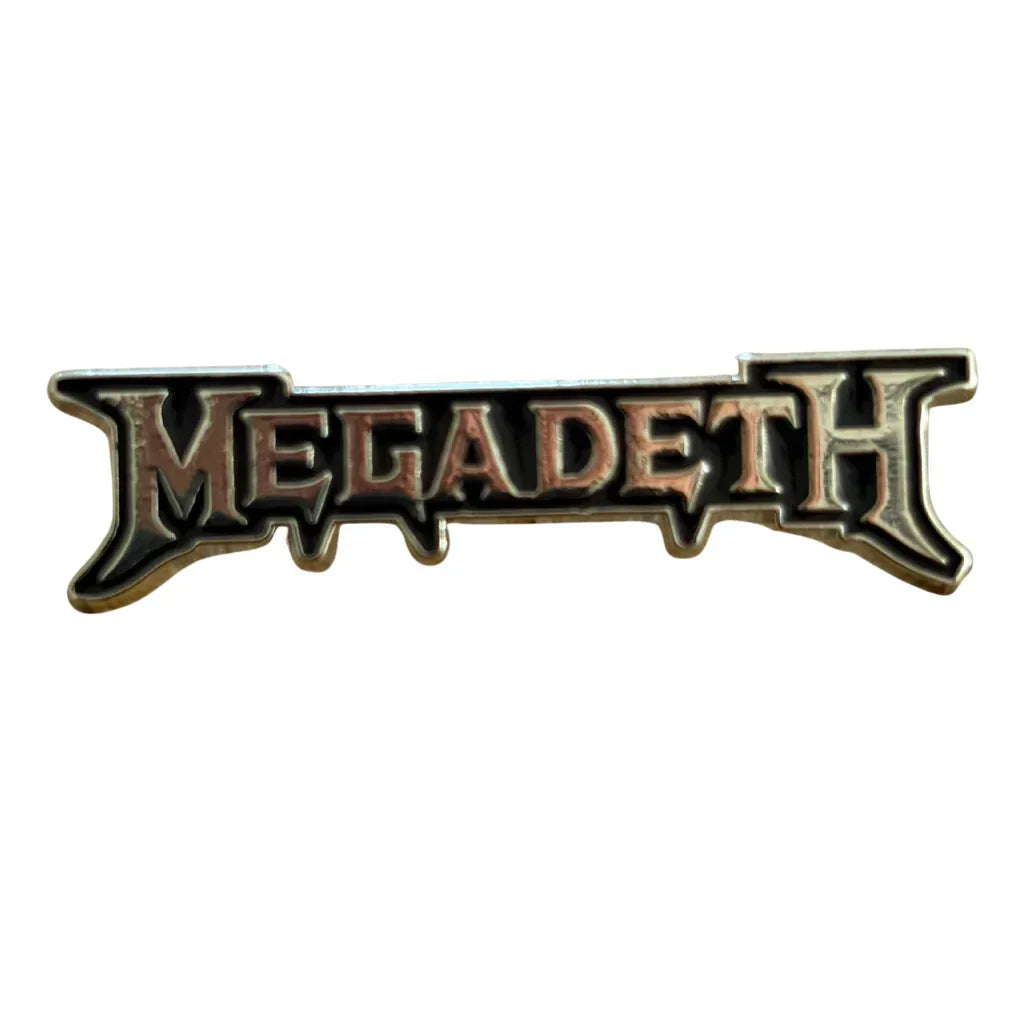 Megadeth Anstecker Pin · Text Logo (4cm x 1cm) - Totenkopf.com