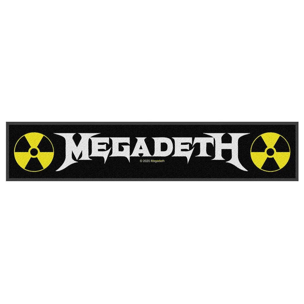 Megadeth Patch · Langer Logo Stripe (20cm x 5cm) - Totenkopf.com