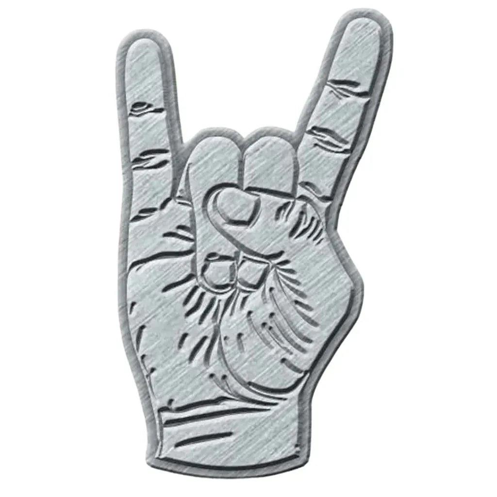 Metalzeichen Pommesgabel Anstecker Pin · Teufelshörner (3cm x 4cm) - Totenkopf.com