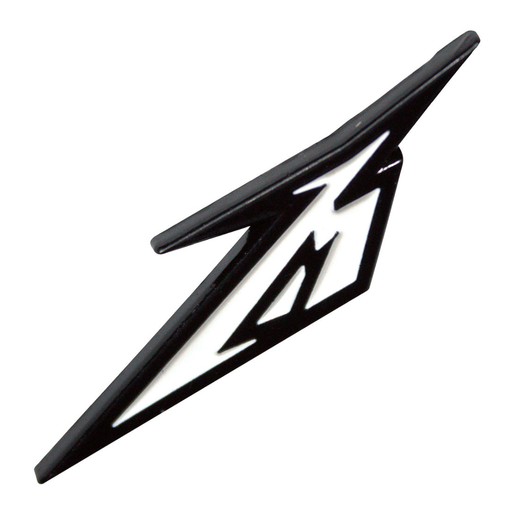 Metallica Anstecker · Black and White M Logo · Band Merch