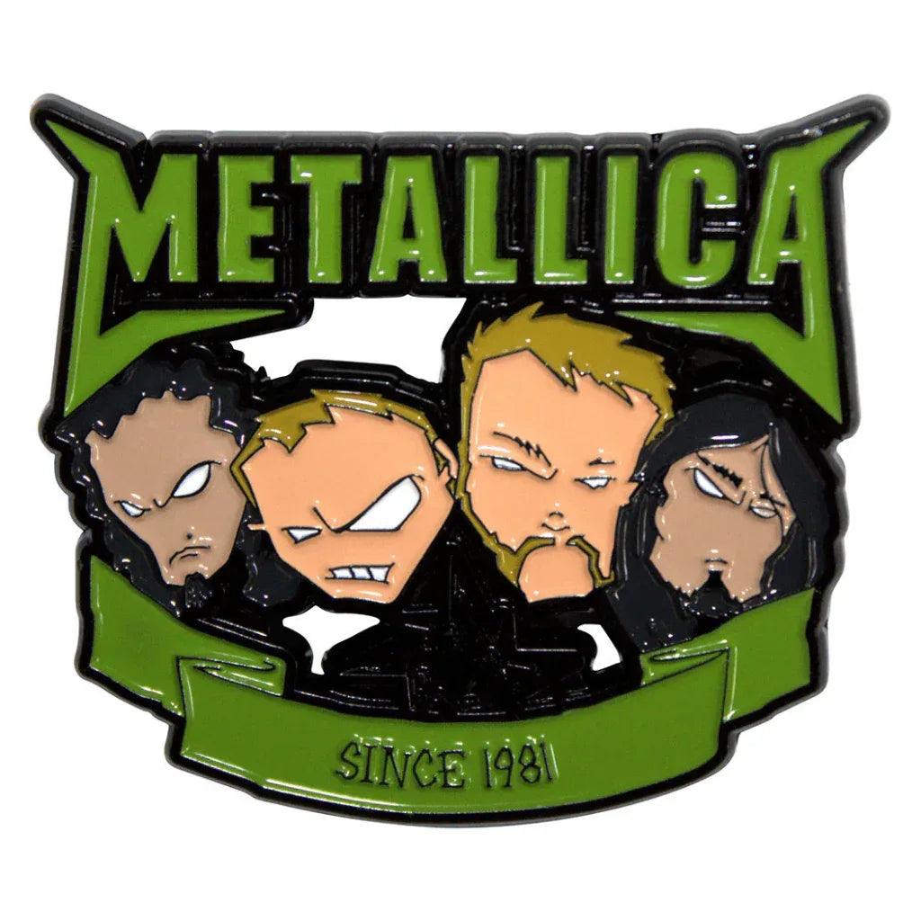 Metallica Anstecker Pin · Since 1981 Heads (4cm x 5cm) - Totenkopf.com